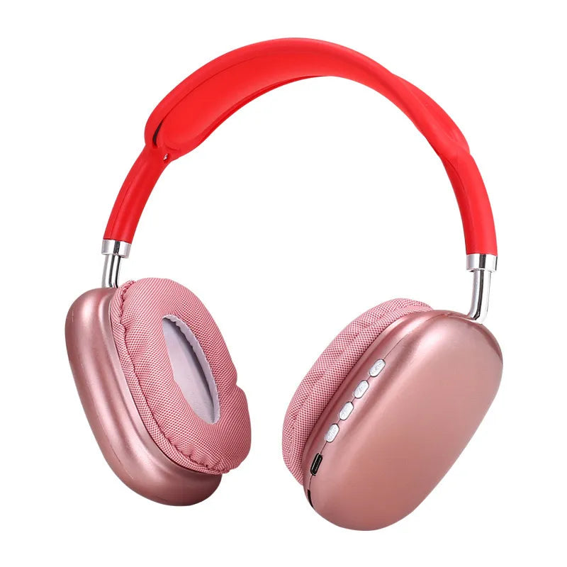 Casque Bluetooth P9 rose