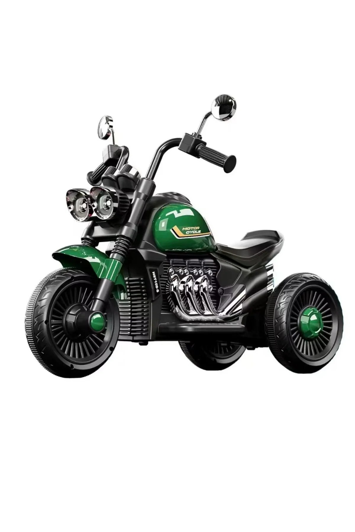 Moto électrique enfant 3 roues verte